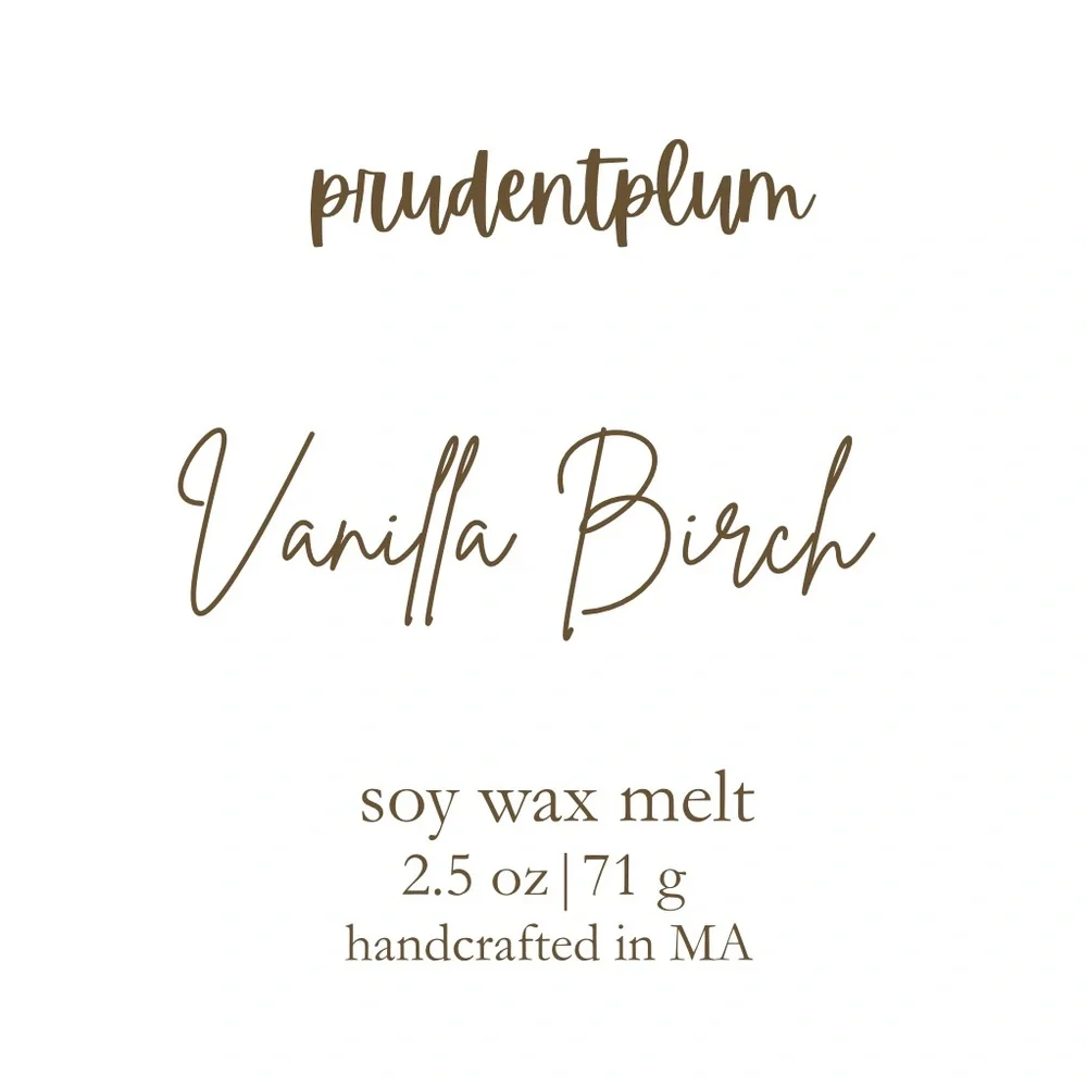 Vanilla Birch Soy Wax Melt  2.5 oz | Melts For Wax Warmer